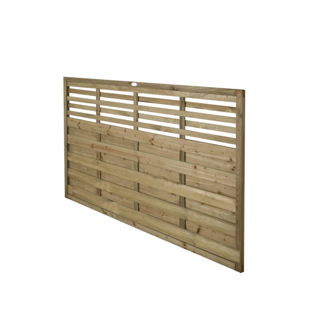 Forest Garden 1.8m x 1.2m Pressure Treated Decorative Kyoto Fence Panel – Pack of 3 5013053153444 2